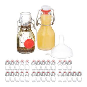 Relaxdays LAHVIČKY Průhledné 30dílné-Set skleněné 50 ml obraz