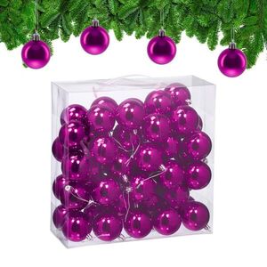 Relaxdays KOULE Růžová 50dílná-sada Plast lesklé 7x6 cm obraz