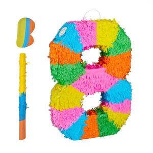 Relaxdays PINATA Barevná 3dílná-sada číslice 50, 5 cm obraz