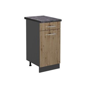 Vicco SPODNÍ SKŘÍŇKA KUCHYŇSKÉ LINKY R-Line Řemeslný dub 40 cm , PD Antracit obraz