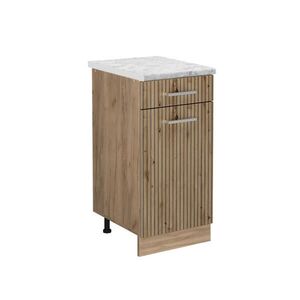 Vicco SPODNÍ SKŘÍŇKA KUCHYŇSKÉ LINKY R-Line Řemeslný dub 40 cm PD Mramor obraz