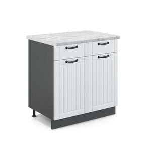 Vicco SPODNÍ SKŘÍŇKA KUCHYŇSKÉ LINKY Fame-Line Bílý venkovský dům 80 cm , PD Mramor obraz