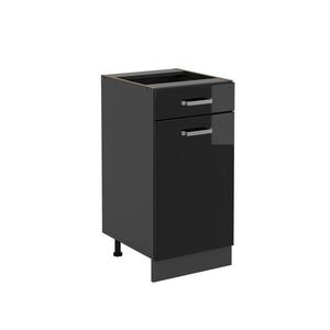 Vicco SPODNÍ SKŘÍŇKA KUCHYŇSKÉ LINKY R-Line Černý vysoký lesk 40 cm bez pracovní desky obraz