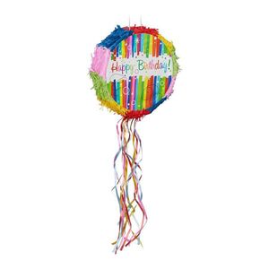 Relaxdays PIÑATA Barevná kulatá k naplnění papír obraz