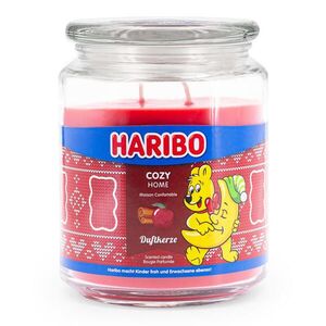 VONNÁ SVÍČKA Transparentní ve skle Cozy Home dvojitý knot 510 g obraz