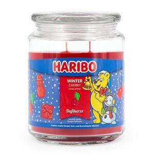 VONNÁ SVÍČKA Transparentní ve skle Winter Cherry dvojitý knot 510 g obraz