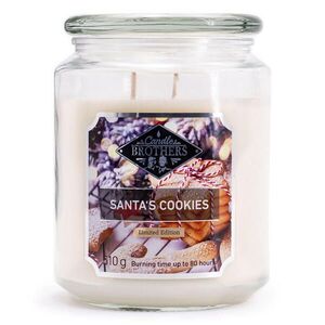 VONNÁ SVÍČKA Vícebarevná Santas Cookies ve skle 100 h obraz