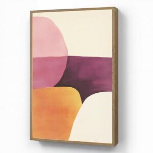 OnlyWow NÁSTĚNNÁ LAMPA S AKUMULÁTOREM Tvary - abstraktní - barevné 60x90 cm obraz
