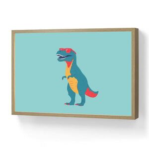 OnlyWow NÁSTĚNNÁ LAMPA S AKUMULÁTOREM Dinosaurus - Modrá - Sluneční brýle 60x40 cm obraz