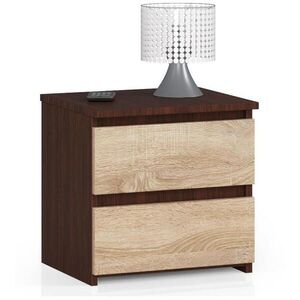 RAUMHIRSCH FURNITURE NOČNÍ STOLEK Tmavě hnědý, dub Sonoma 40/40/35 obraz