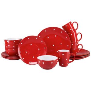Creatable KOMBINOVANÁ SOUPRAVA Polka Dots Rot 16dílné obraz