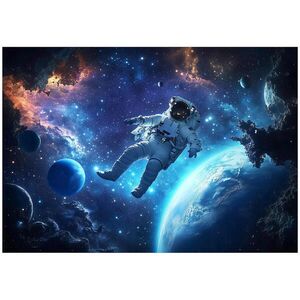 Wallarena DĚTSKÁ fototapeta kosmos modrá 312x219 cm obraz
