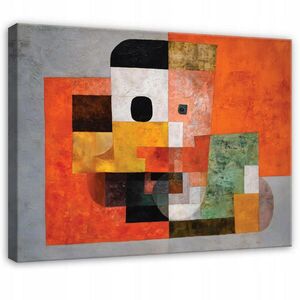 Wallarena OBRAZ NA PLÁTNĚ Abstrakt Morceau Orange 120x80 cm obraz