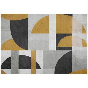 Wallarena ABSTRAKTNÍ šedá fototapeta Art Deco 416x254 cm obraz