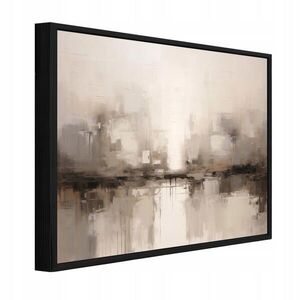 Wallarena ZARÁMOVANÉ obrazy Abstraktní Boho Béžová 100x70 cm obraz