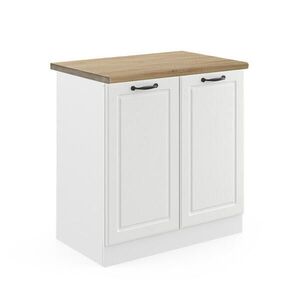 Vicco SKŘÍŇKA POD DŘEZ R-Line Bílý venkovský dům 80 cm , PD Dub obraz