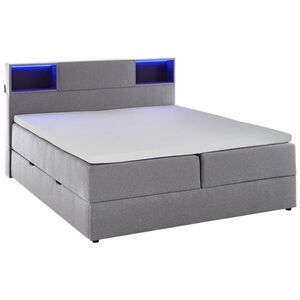 Xora POSTEL BOXSPRING, 180/200 cm, světle šedá obraz