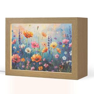 OnlyWow STOLNÍ LAMPA Květiny - Příroda - Akvarel - Umění 20x15 cm obraz