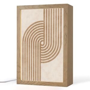 OnlyWow STOLNÍ LAMPA Symetrický ohyb - měděná barva 20x30 cm obraz