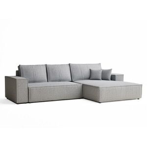 Maison de Reve ROHOVÁ SEDAČKA s funkcí spaní Maze, textil, světle šedý obraz
