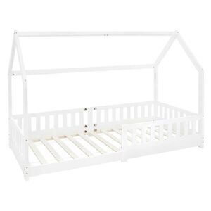 ML-DESIGN DĚTSKÁ POSTEL se střechou 90x200 cm bílá obraz