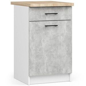 RAUMHIRSCH FURNITURE SPODNÍ SKŘÍŇ Bílá, beton 85/50/46 obraz