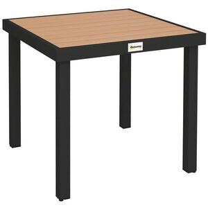 Modfu ZAHRADNÍ stůl z hliníku 78x78x74 cm v dekoru přírodního dřeva, odolná deska a stabilní provedení obraz