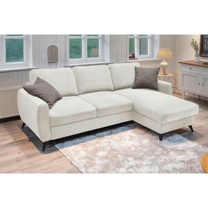 MID.YOU ROHOVÁ ROZKLÁDACÍ POHOVKA, kov, textil, kompozitní dřevo, krémová obraz