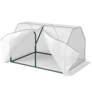 Outsunny FOLIOVÝ SKLENÍK, bílý, ocel, PE plast obraz