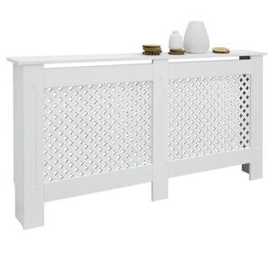 ECD-Germany OBLOŽENÍ RADIÁTORU s voštinovým vzorem 152 x 19 x 82 cm, bílé obraz