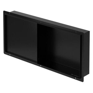 LuxeBath SPRCHOVÁ NIKA z nerezové oceli s obkladovými dvířky, černá, 25, 5/55, 5 cm obraz
