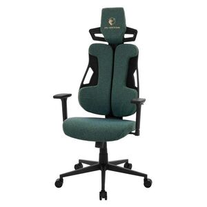 ML-DESIGN HERNÍ ŽIDLE s látkovým potahem v zelené barvě, individuálně nastavitelná obraz