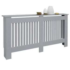 ML-DESIGN OBLOŽENÍ RADIÁTORU ve venkovském stylu 152 x 19 x 82 cm šedá obraz