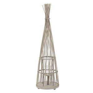 ECD-Germany BAMBUSOVÁ LAMPION V: 110 cm, dřevěná barva, styl boho obraz