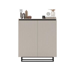 Meble Lindner KOMODA Selene 2D matný kašmír 111 cm s kovovým rámem obraz