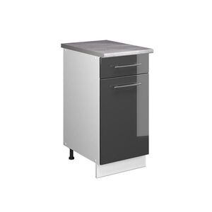 Vicco SPODNÍ SKŘÍŇKA PRO DŘEZ/VARNOU DESKU Fame-Line, Antracitový vysoký lesk/Bílá, 40 cm, PD Mramor obraz