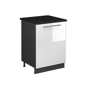 Vicco SPODNÍ SKŘÍŇKA KUCHYŇSKÉ LINKY Fame-Line, Bílá vysoký lesk/Antracit, 60 cm 1 dvířka s pracovní deskou obraz
