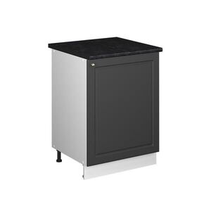 Vicco SPODNÍ SKŘÍŇKA KUCHYŇSKÉ LINKY Fame-Line, Anthrazit-Gold Landhaus/Bílá, 60 cm 1 dvířka s pracovní deskou obraz