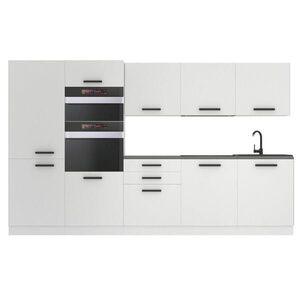 B BELINI GROUP KUCHYŇSKÁ LINKA Grace 300 cm, s pracovními deskami, Bílá matná obraz