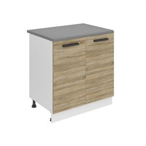 B BELINI GROUP KUCHYŇSKÁ SPODNÍ SKŘÍŇKA 80 cm SD, s pracovní deskou, s 2 dvířky, Dub Sonoma obraz