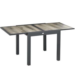 Redom ZAHRADNÍ jídelní stůl 80/160/80/75 cm, rozkládací, s hliníkovým rámem, Béžová obraz