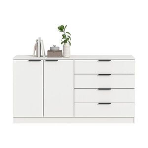 Livetastic ŠIROKÁ KOMODA, bílá, 148/80/35 cm obraz