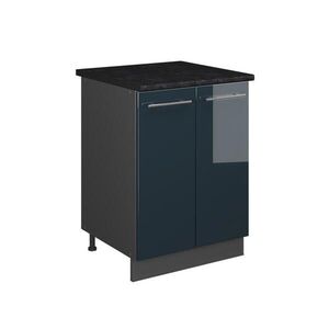 Vicco SKŘÍŇKA POD DŘEZ Fame-Line, Tmavě modrá s vysokým leskem/Antracit, 60 cm obraz
