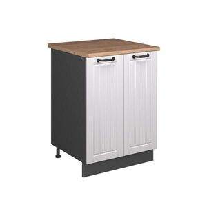 Vicco SKŘÍŇKA POD DŘEZ Fame-Line, Bílý venkovský dům/Antracit, 60 cm obraz