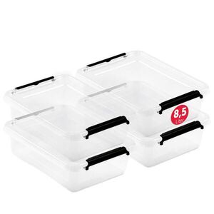 BOXXivo ÚLOŽNÉ boxy s víkem 8, 5 l v sadě po 4 ks obraz