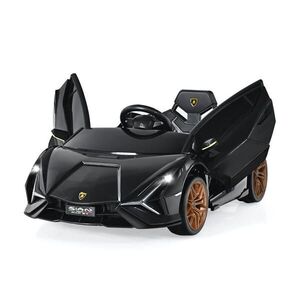 COSTWAY DĚTSKÉ AUTO Lamborghini 12V černé obraz