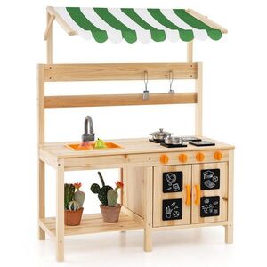 COSTWAY DĚTSKÁ KUCHYNKA Outdoor přírodní obraz
