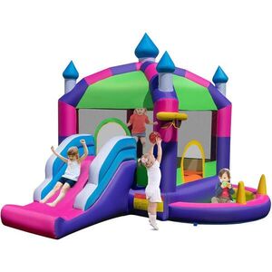 COSTWAY SKÁKACÍ HRAD 300 cm Multicolor obraz