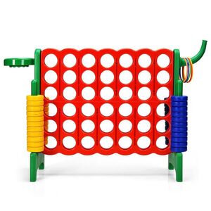 COSTWAY HRACÍ SADA 4 v 1 Obří Čtyři v řadě Multicolor obraz