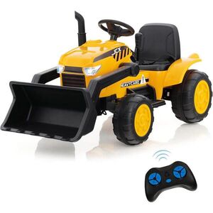 COSTWAY DĚTSKÝ BAGR 12V žlutý obraz